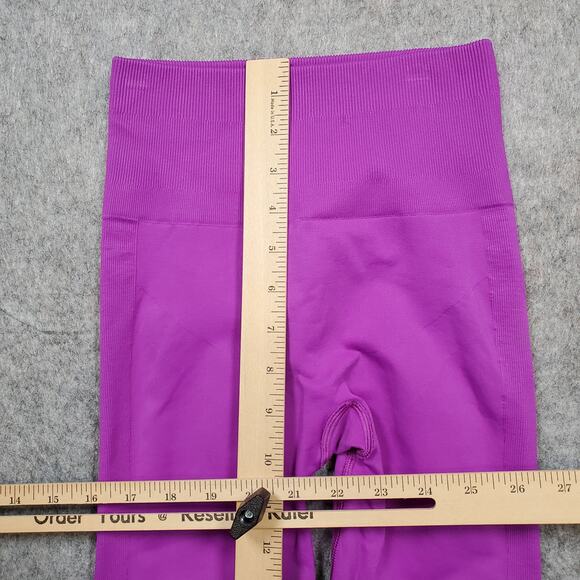 Lululemon Leggings Womens 4 Zone In Crop Tender Violet 21" Seamless Run Yoga Gym - Picture 3 of 8